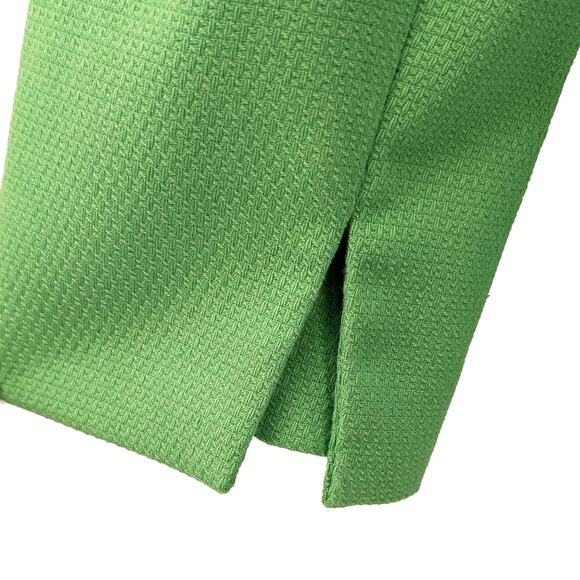 Dialogue Textured Knit Button Up Blazer Jacket Dopamine Electric Green Medium - Picture 7 of 14